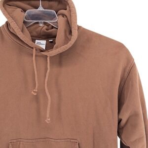 TNA Sweat Fleece Boyfriend Terry Hoodie Sweatshirt Size XL Brown Oversized Cozy